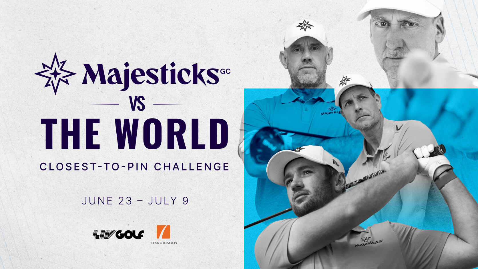 Lee Westwood, Ian Poulter, Henrik Stenson, Sam Horsfield, Majesticks collaboration with trackman tournament
