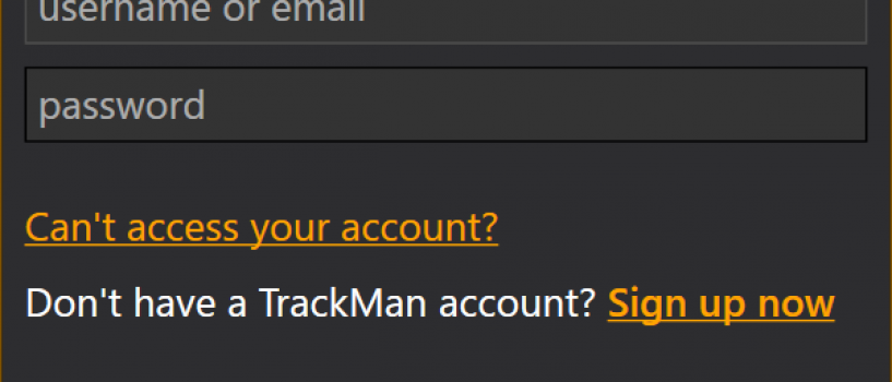Trackmanで使うパスワードとよくあるご質問